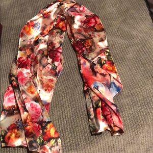 Authentic Italian 100% silk floral scarf- SALE